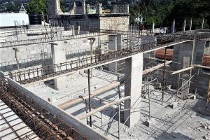 Construcción en los nuevos talleres